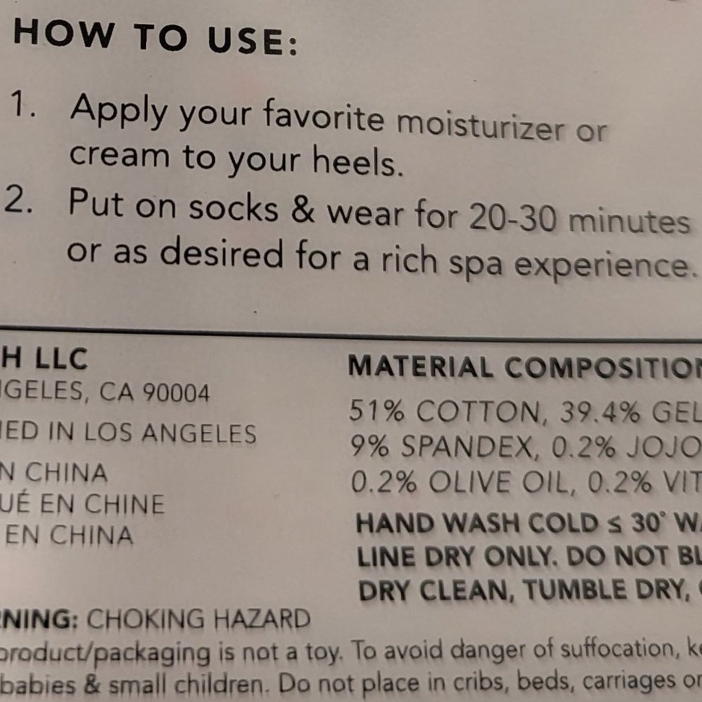 NWT Kitsch Moisturizing Spa Heel Socks - Picture 8 of 9